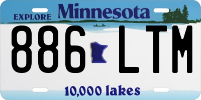 MN license plate 886LTM