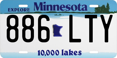 MN license plate 886LTY