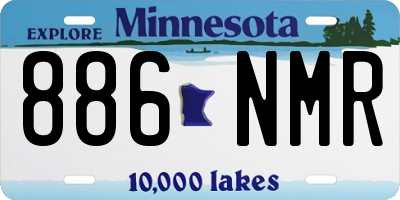 MN license plate 886NMR