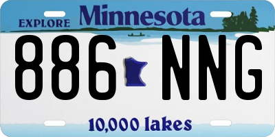 MN license plate 886NNG