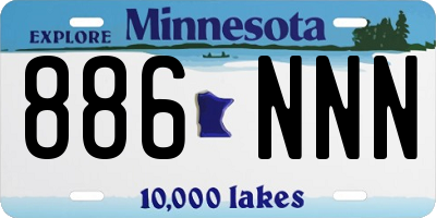 MN license plate 886NNN