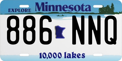 MN license plate 886NNQ
