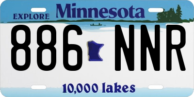MN license plate 886NNR