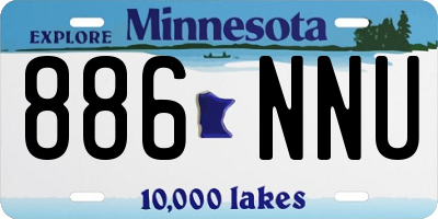 MN license plate 886NNU