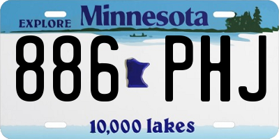 MN license plate 886PHJ