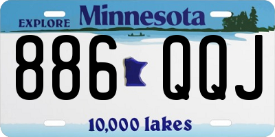 MN license plate 886QQJ