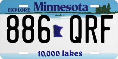 MN license plate 886QRF