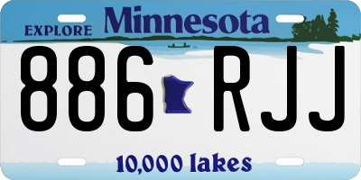 MN license plate 886RJJ