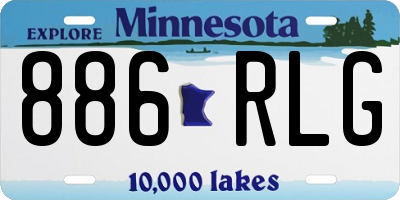 MN license plate 886RLG