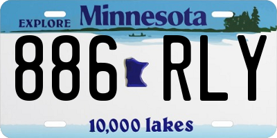 MN license plate 886RLY