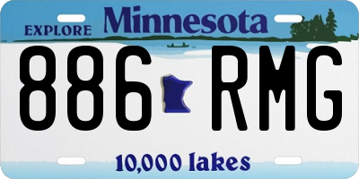 MN license plate 886RMG