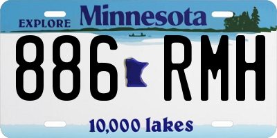 MN license plate 886RMH