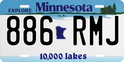 MN license plate 886RMJ