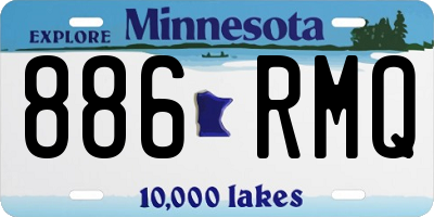 MN license plate 886RMQ