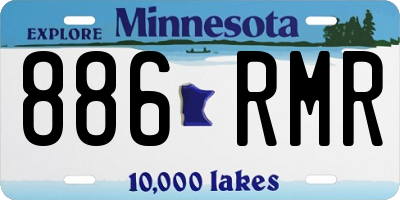 MN license plate 886RMR