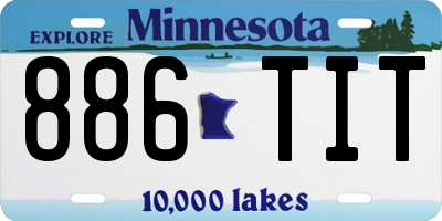 MN license plate 886TIT