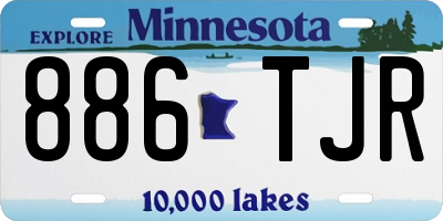 MN license plate 886TJR