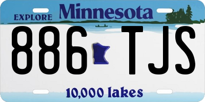 MN license plate 886TJS