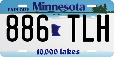 MN license plate 886TLH