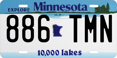 MN license plate 886TMN