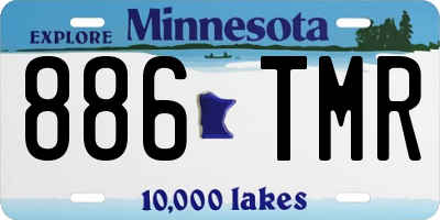 MN license plate 886TMR