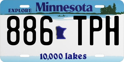 MN license plate 886TPH