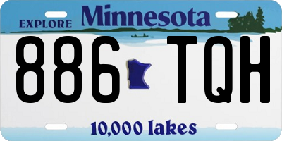 MN license plate 886TQH