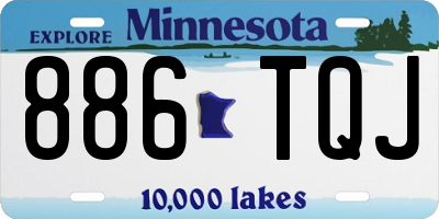 MN license plate 886TQJ