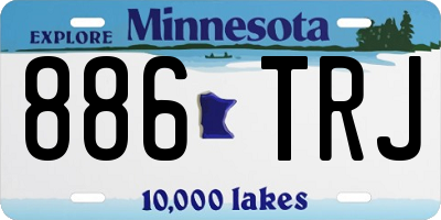 MN license plate 886TRJ