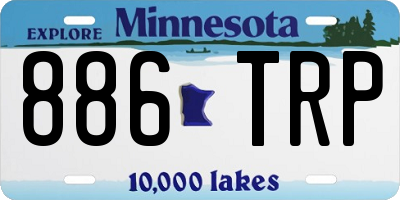 MN license plate 886TRP