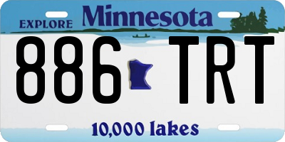 MN license plate 886TRT