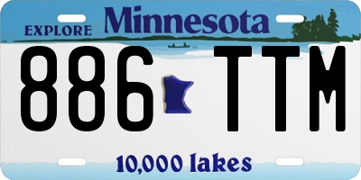 MN license plate 886TTM