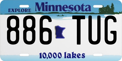 MN license plate 886TUG