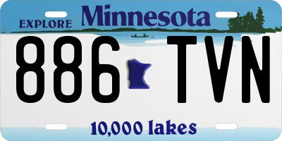 MN license plate 886TVN