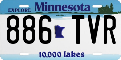 MN license plate 886TVR