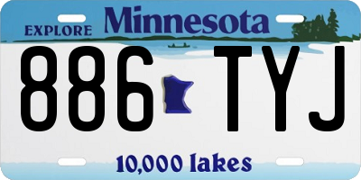 MN license plate 886TYJ