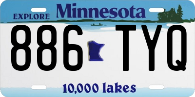 MN license plate 886TYQ