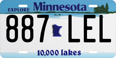 MN license plate 887LEL