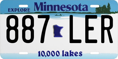 MN license plate 887LER