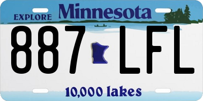 MN license plate 887LFL