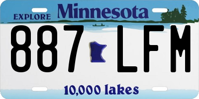 MN license plate 887LFM