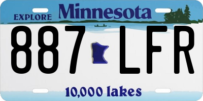 MN license plate 887LFR