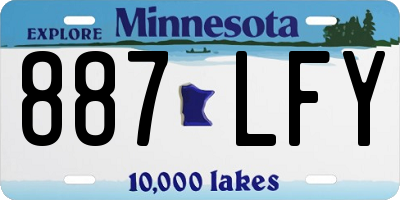 MN license plate 887LFY
