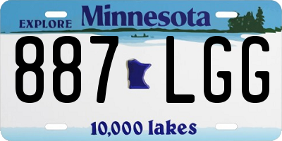 MN license plate 887LGG