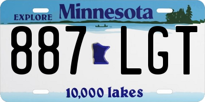 MN license plate 887LGT