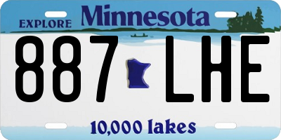 MN license plate 887LHE