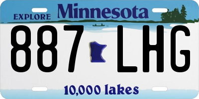MN license plate 887LHG