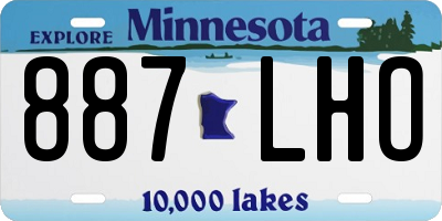 MN license plate 887LHO