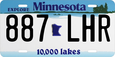 MN license plate 887LHR