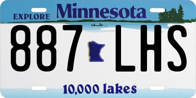 MN license plate 887LHS